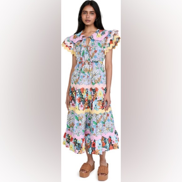 CeliaB/.OLAV.FLORAL.MIDI.DRESS - Picture 1 of 12